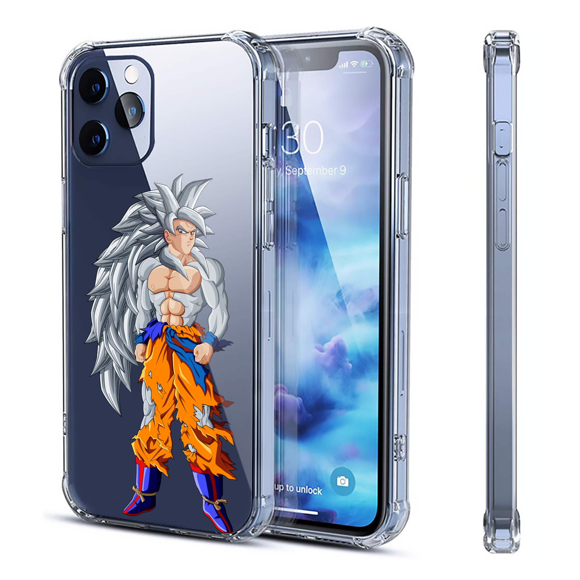 （画像用） ドラゴンボール 孫悟空（そん ごくう）Son Goku カカロット DRAGON BALL Kakarotto 【iPhone 12シリーズ対応】透明スマホケース（クリアソフトケース）